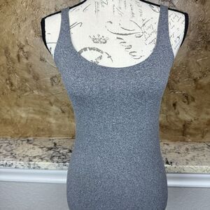 Babaton Tank Top Women's‎ Medium Gray Stretch Form Fitting EUC